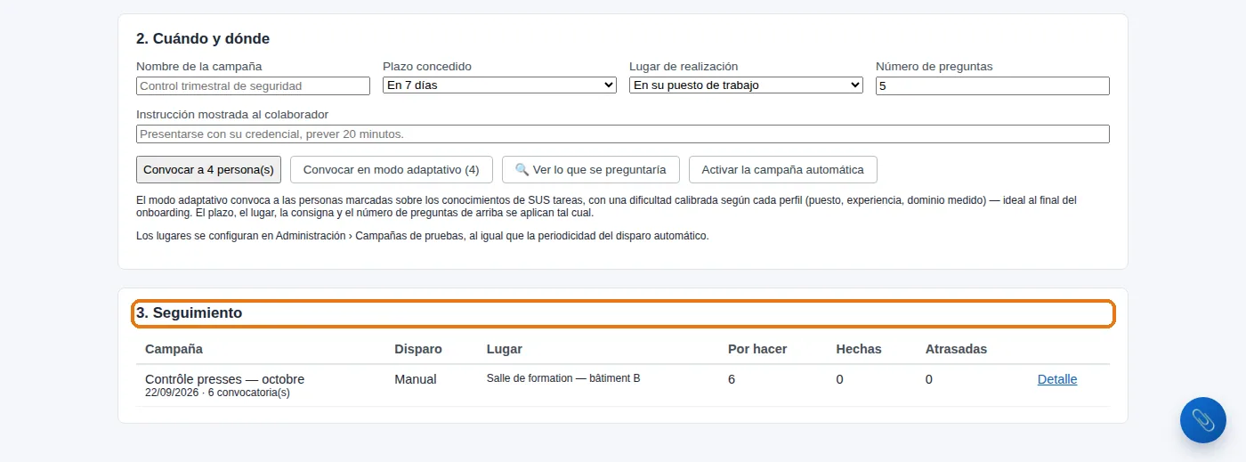 Campaña, parte 3: el seguimiento de lo que se ha lanzado.